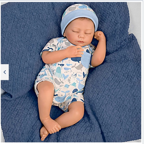 Ashton Drake - “Breathing” Baby Boy Doll - Picture 4 of 7